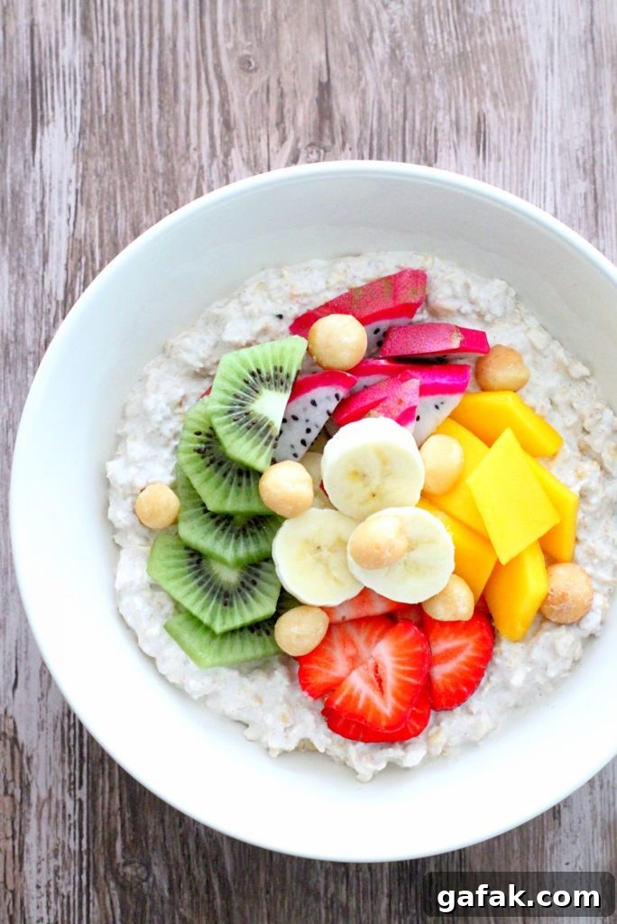 Tropical Overnight Oats by Foodtastic Mom #overnightoats