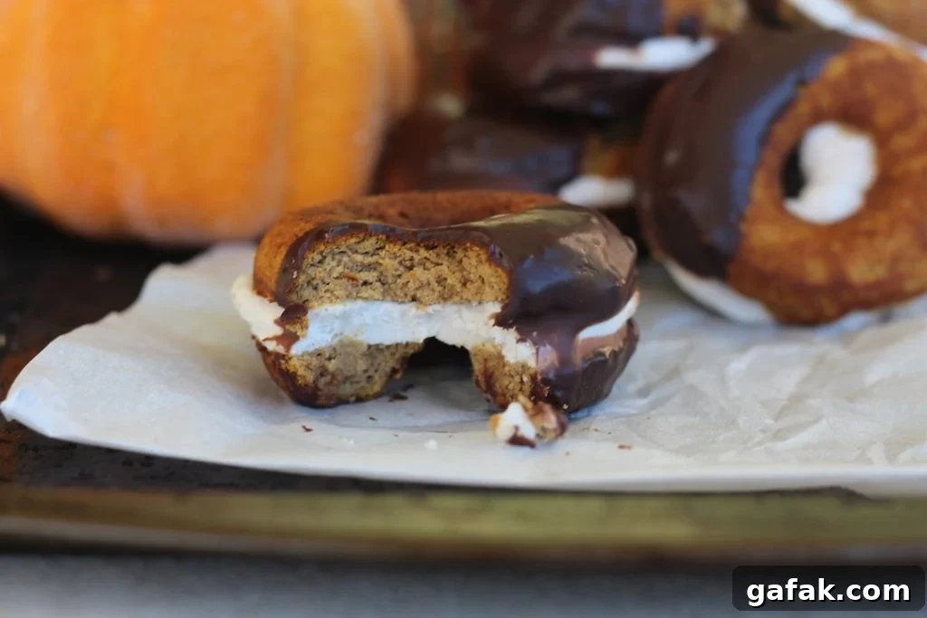 PaleOMG Pumpkin Cream Donut Sandwiches