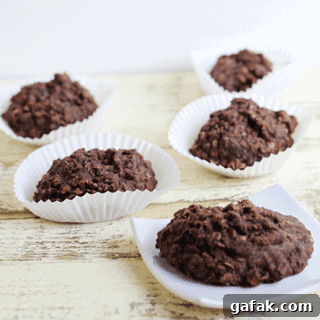 Sweet and salty chocolate cookies on a white plate.