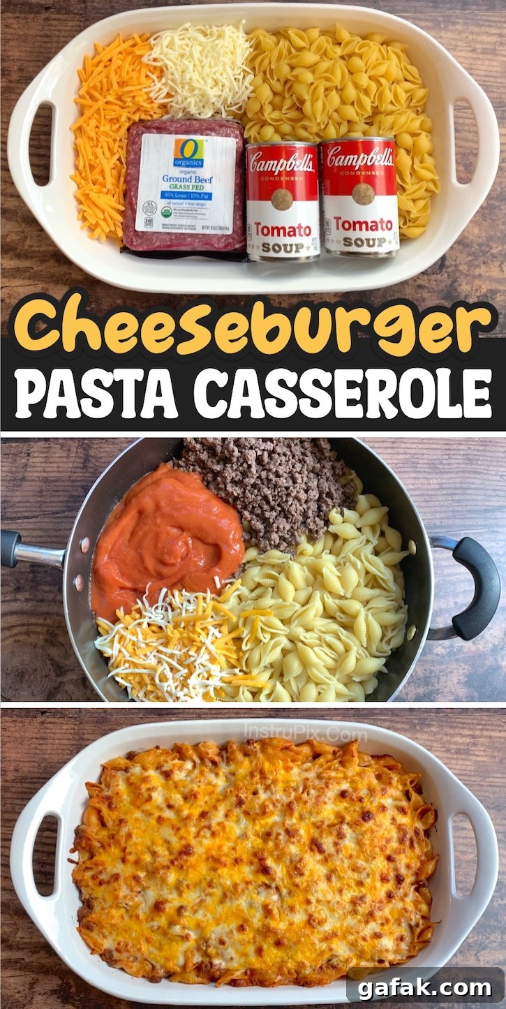 Cheeseburger Pasta Casserole
