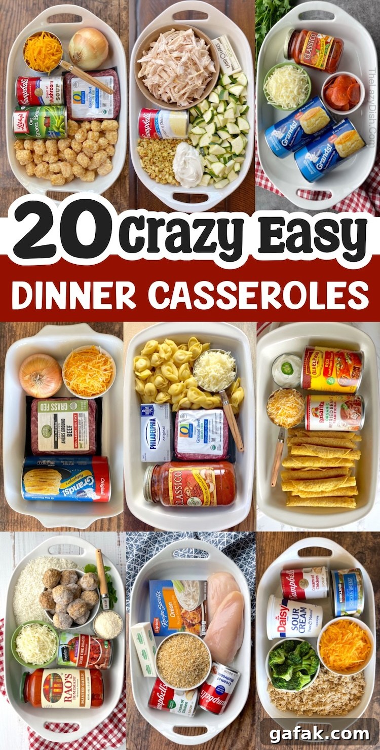 Are you looking for simple meals to make on busy weeknights for your picky family? Save this list of easy dinner casseroles to your food board! Not only are these meals cheap to make with just a few ingredients, they are fast to prepare for busy moms and dads who are tired after a hectic day of work. But more importantly, they are yummy and kid approved! You'll find everything here from chicken and pasta to ground beef and rice. Something for everyone! Your picky eaters will leave the table with full bellies.