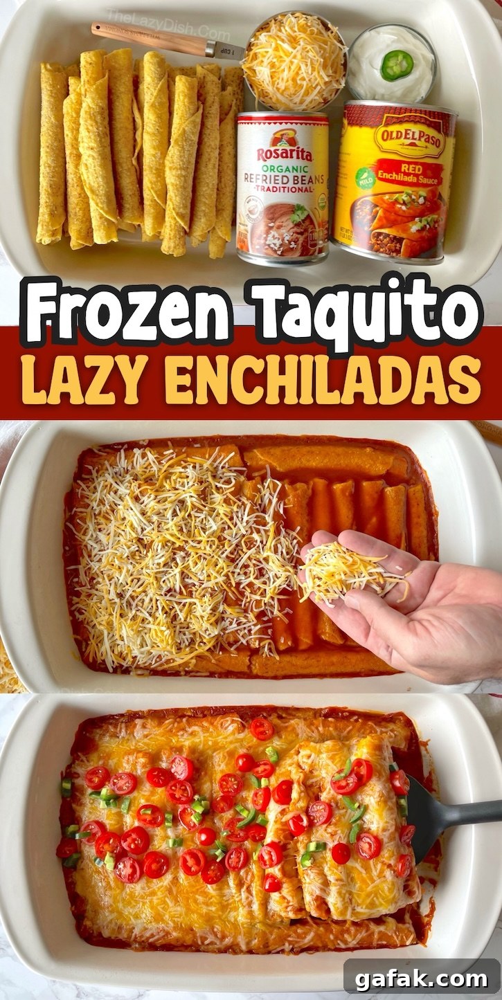 Frozen Taquito Enchiladas