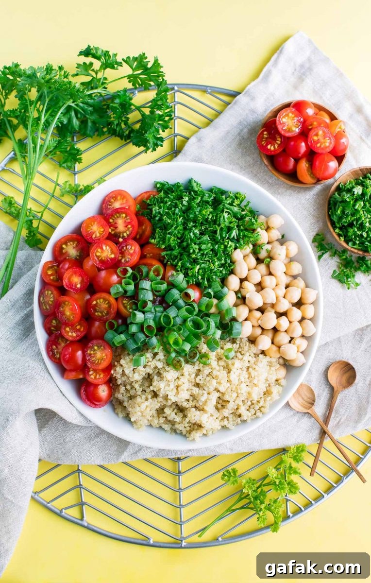 Tomato Quinoa Salad Ingredients