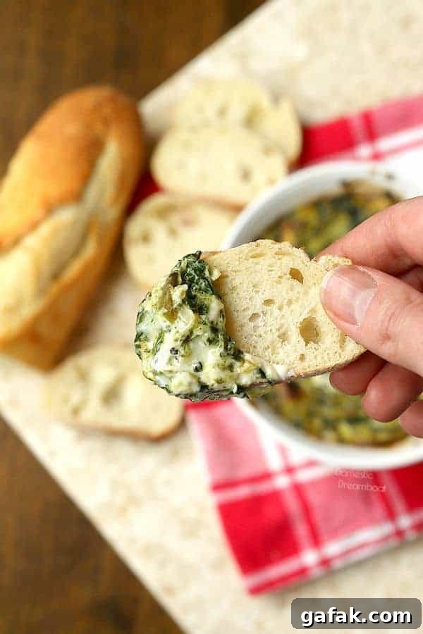 Ingredients for spinach artichoke dip