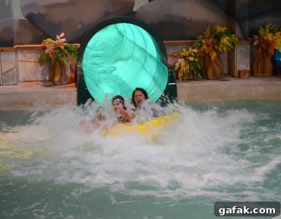 On the water slides On the water slides