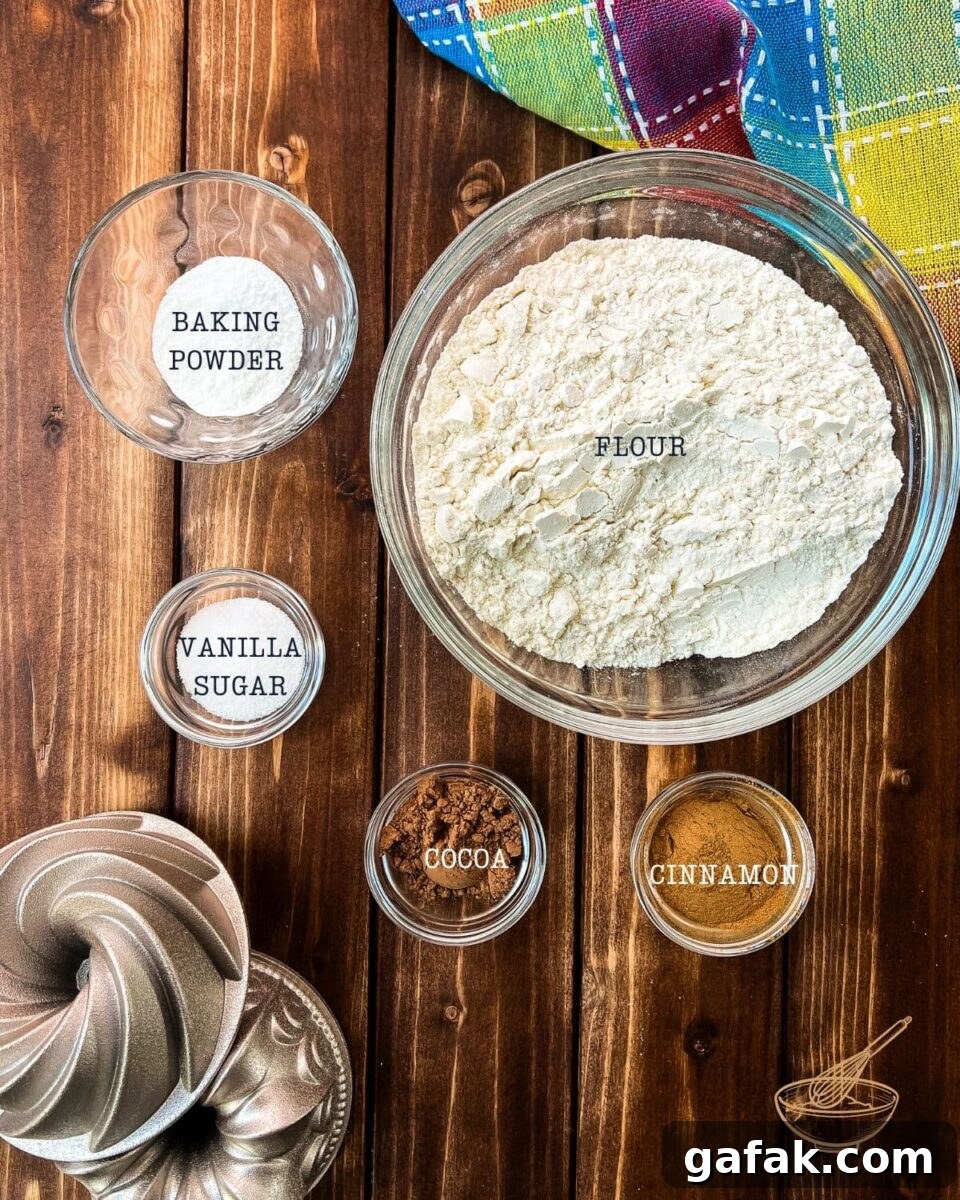 You'll need five simple ingredients to make a homemade cake mix.