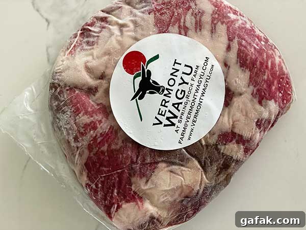 Vermont Wagyu wrapped steak